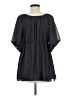 Odille 100% Polyester Black Short Sleeve Blouse Size 6 - photo 2