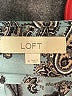 Ann Taylor LOFT 100% Polyester Paisley Teal Long Sleeve Blouse Size M - photo 7