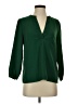 J.Crew 100% Polyester Green 3/4 Sleeve Blouse Size XS - photo 1