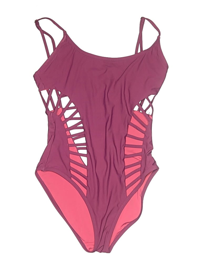Pre-owned Red Carter One Piece Swimsuit In Burgundy