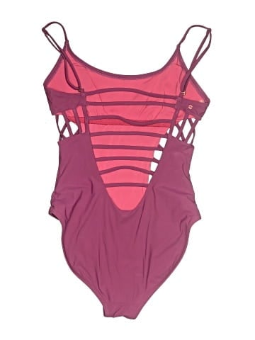 Red Carter One Piece Swimsuit (view 2)