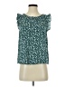 Shein Green Short Sleeve Blouse Size 4 - photo 1