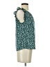 Shein Green Short Sleeve Blouse Size 4 - photo 4