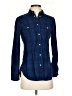J.Crew 100% Cotton Plaid Blue Long Sleeve Button-Down Shirt Size 00 - photo 1