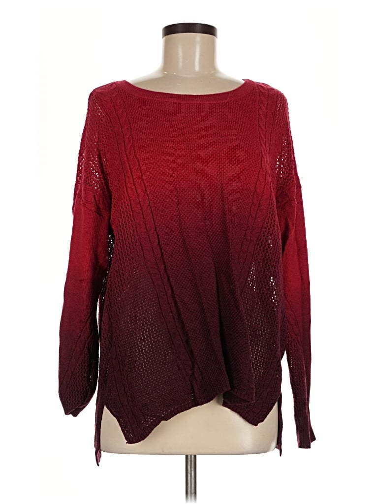 Pre-owned American Eagle Outfitters Pullover Sweater In Burgundy