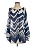 J Mode USA Blue Long Sleeve Blouse Size S - photo 1