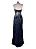 Jovani 100% Polyester Blue Cocktail Dress Size 10 - photo 2