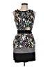 BCBGMAXAZRIA Graphic Black Cocktail Dress Size L - photo 1