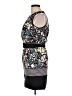 BCBGMAXAZRIA Graphic Black Cocktail Dress Size L - photo 5