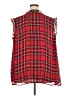 Lane Bryant 100% Polyester Red Sleeveless Blouse Size 26 - photo 2