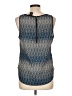 Valerie Bertinelli 100% Polyester Blue Sleeveless Top Size L - photo 2