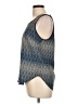 Valerie Bertinelli 100% Polyester Blue Sleeveless Top Size L - photo 5