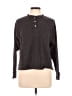 DONNI Gray Long Sleeve Henley Size L - photo 1