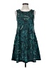 SimpleFun Tropical Teal Casual Dress Size S - photo 1