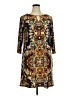 Haani Paisley Brown Casual Dress Size 1X - photo 1