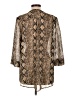 Mix & CO 100% Polyester Brown 3/4 Sleeve Blouse Size L - photo 2
