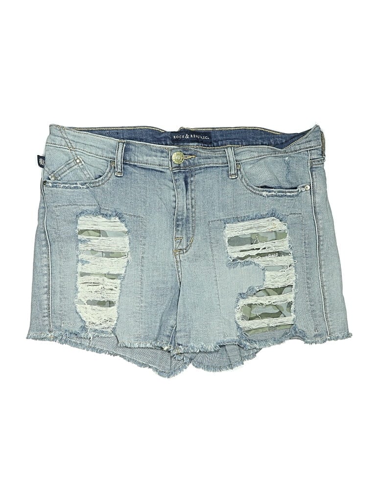 Pre-owned Rock&republic Denim Shorts In Blue