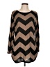 Allegra K Chevron-herringbone Brown Pullover Sweater Size L - photo 1