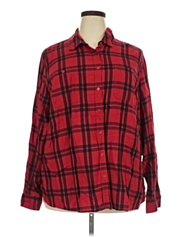 St. John's Bay Long Sleeve Button-Down Shirt (view 1)