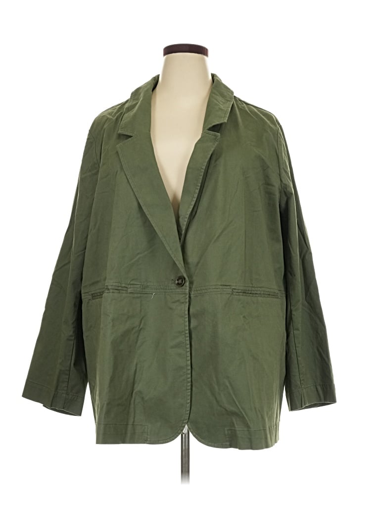 Lane Bryant Blazer Jacket In Green