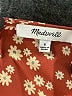 Madewell 100% Viscose Hearts Red Romper Size 6 - photo 4