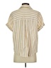 Universal Thread Stripes Ivory Short Sleeve Blouse Size S - photo 2