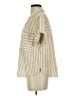 Universal Thread Stripes Ivory Short Sleeve Blouse Size S - photo 5