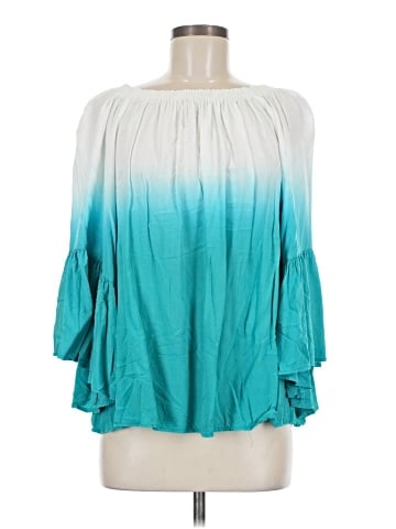 Easel 3/4 Sleeve Blouse (view 1)