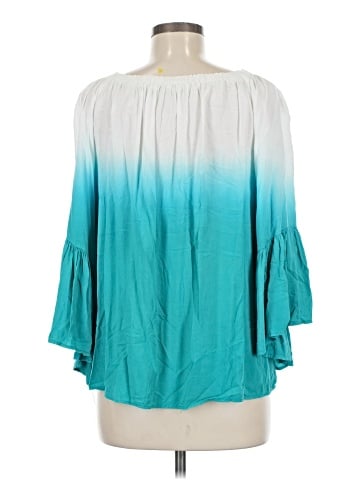 Easel 3/4 Sleeve Blouse (view 2)