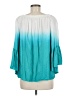 Easel Teal 3/4 Sleeve Blouse Size M - photo 2