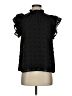 Entro 100% Polyester Black Short Sleeve Blouse Size S - photo 1