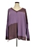 White Birch Color Block Purple Pullover Sweater Size 3X - photo 1