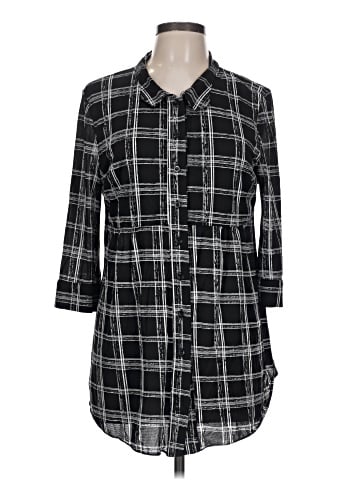 Style&Co 3/4 Sleeve Button-Down Shirt (view 1)