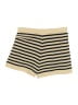 Shein 100% Viscose Stripes Gold Shorts Size 6 - photo 2