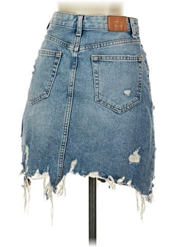 Zara Denim Skirt (view 2)