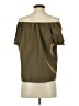 Shein 100% Polyester Brown Short Sleeve Blouse Size 4 - photo 2