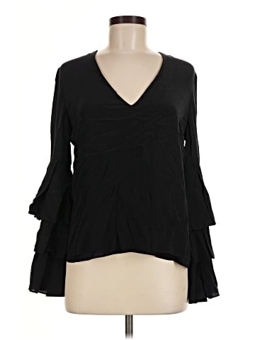 Alexis Long Sleeve Silk Top (view 1)