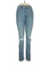 Express Hearts Blue Jeans Size 8R - photo 1