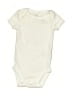 Just One You Made by Carter's Solid Ivory Short Sleeve Onesie Size Newborn - photo 1