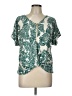 Assorted Brands Tropical Green Short Sleeve Blouse Size L - photo 1