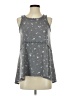 LC Lauren Conrad Stars Gray Sleeveless Blouse Size XS - photo 1
