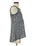 LC Lauren Conrad Stars Gray Sleeveless Blouse Size XS - photo 4