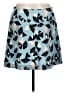 Marc by Marc Jacobs 100% Silk Graphic Blue Silk Skirt Size 12 - photo 1