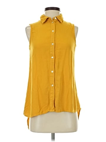 Fever Sleeveless Button-Down Shirt (view 1)