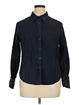 Basic Editions Long Sleeve Button Down Shirt