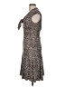 Talbots 100% Polyester Animal Print Brown Casual Dress Size 6 - photo 5
