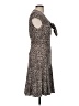 Talbots 100% Polyester Animal Print Brown Casual Dress Size 6 - photo 4