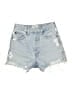 AGOLDE 100% Cotton Blue Denim Shorts Size 25 waist - photo 1