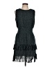 Esley 100% Polyester Tweed Teal Cocktail Dress Size L - photo 1