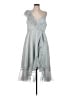 Mac Duggal 100% Polyester Gray Cocktail Dress Size 10 - photo 1